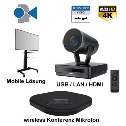 Mobiles Videokonferenzsystem Bundle wireless Mikrofon