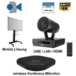 Mobiles Videokonferenzsystem Bundle wireless Mikrofon