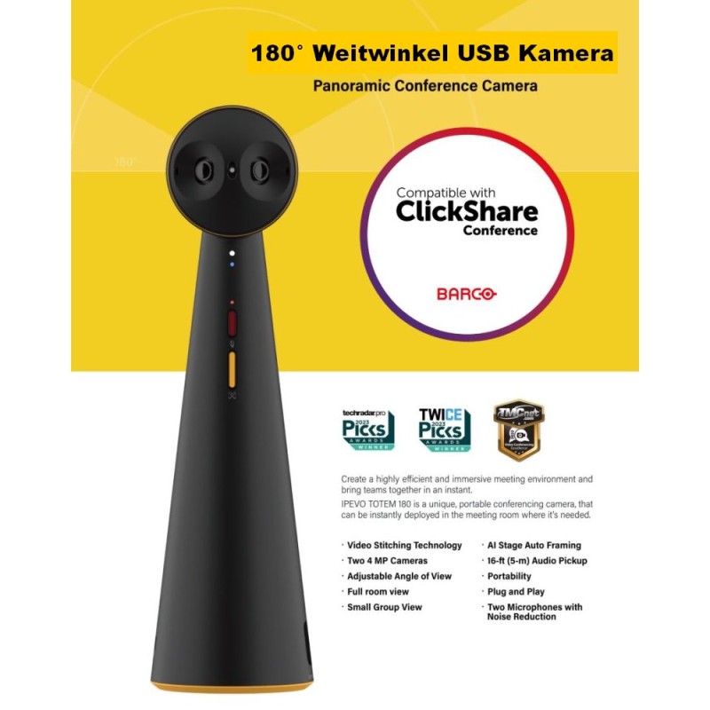 T180 Weitwinkel USB Kamera